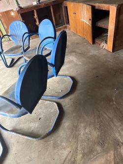 Metal chairs
