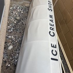 Ice cream shop awning