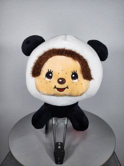 14" Monchhichi Lying Panda Plush