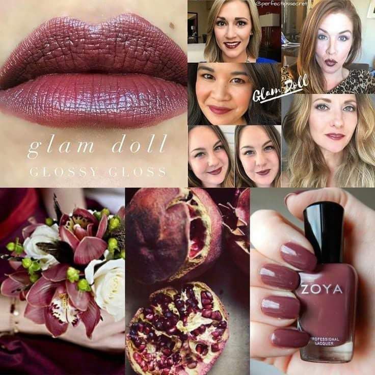 Glam Doll lipsense back in and lip gloss