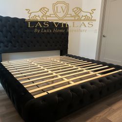 Bed Frame Black Queen King 