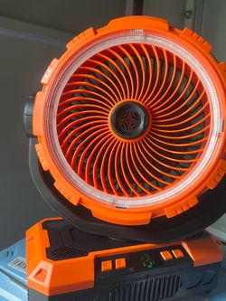 Inch Rechargeable Camping Fan【Auto-Oscillating & Remote】40000mAh Portable Battery Powered Operated Fan,Light,Timer,Hook,Outdoor Tent Fans for Patios,B