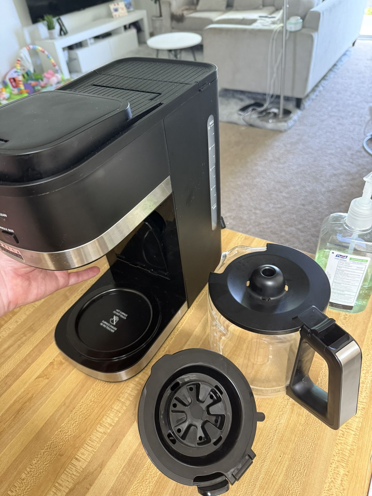 bella PRO - Single Serve & 12-Cup Coffee Maker Combo - Black