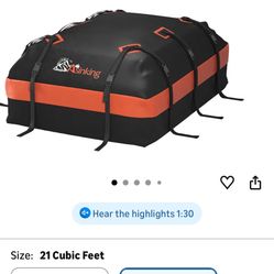 Asinking Car Roof Bag Rooftop top Cargo Carrier Bag 21 Cubic feet Waterproof