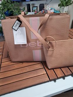 Mother's Day Special- bebe Tote tan and pink