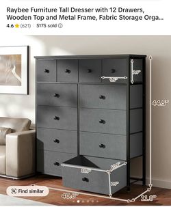 12 drawers tall dresser