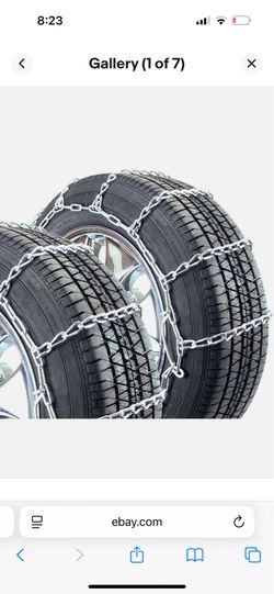 Titan Carbon Steal Tire Chains, Stock No. 1134, Class S, Snow or Ice Covered Road, Standard Highway, Adjusters Optional, PL Link Chain Style