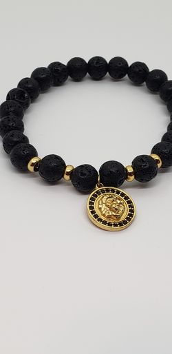 Lion head lava beads