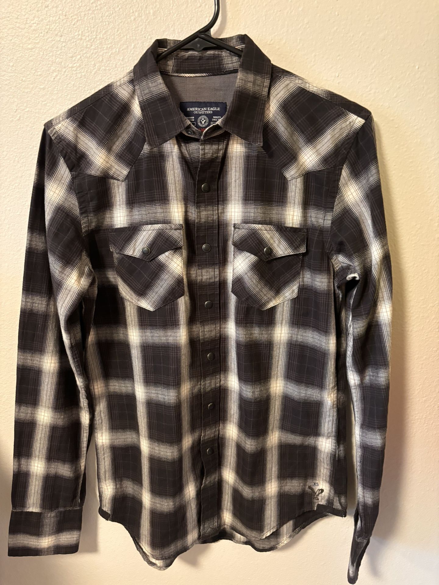 Womens New American Eagle Plaid Shirt