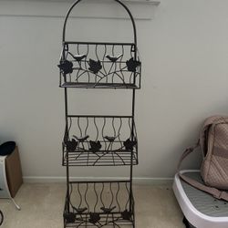 Brown Metal organizer 