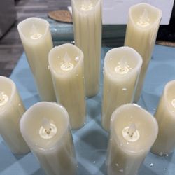 🕯️ Flameless LED Candles – Set of 9 – Brand New in Box