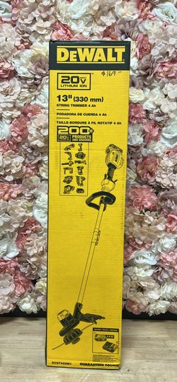 DEWALT 20V MAX 13 in. Cordless Battery Powered String Trimmer Kit with (1) 4 Ah Battery & Charger