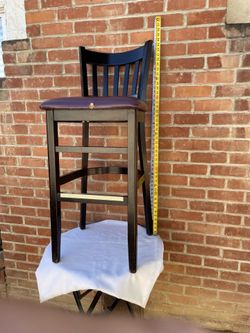 Wood Bar Chair 🪑 Needs New Seat Cover 🪑