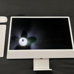 Apple 2021 iMac with Apple M1 Chip with 8-core CPU, 24-inch, 8GB RAM, 512GB SSD Storage Silver