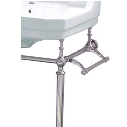 Whitehaus WHVO24-L33-3H Console Sink with Leg Support - Polished Nickel - Open Box