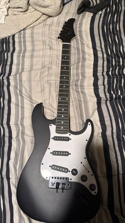 Black Electric Guitar SSS Stratocaster Style BCP