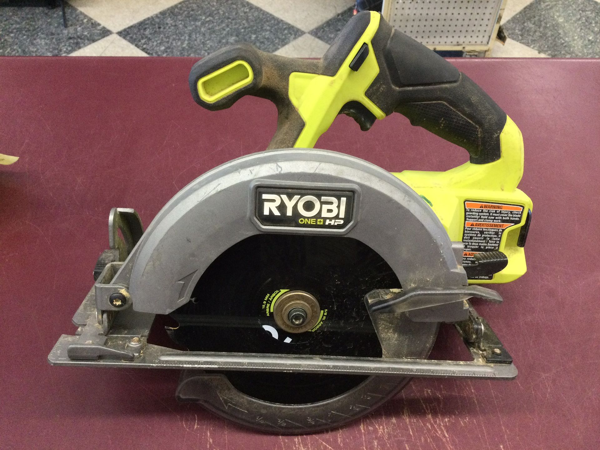 Ryobi 18V Cordless Circular Saw 6-1/2” Brushless One+ HP *BARE TOOL*