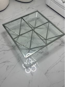 Glass coffee table
