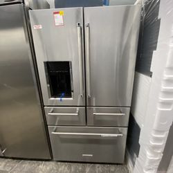 Kitchen Aid 5 Door Refrigerator With Ice And Water New 