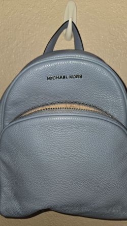 Michael Kors Light Blue Leather Mini Backpack