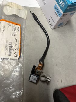 Negative battery terminal cable / ground cable with battery sensor