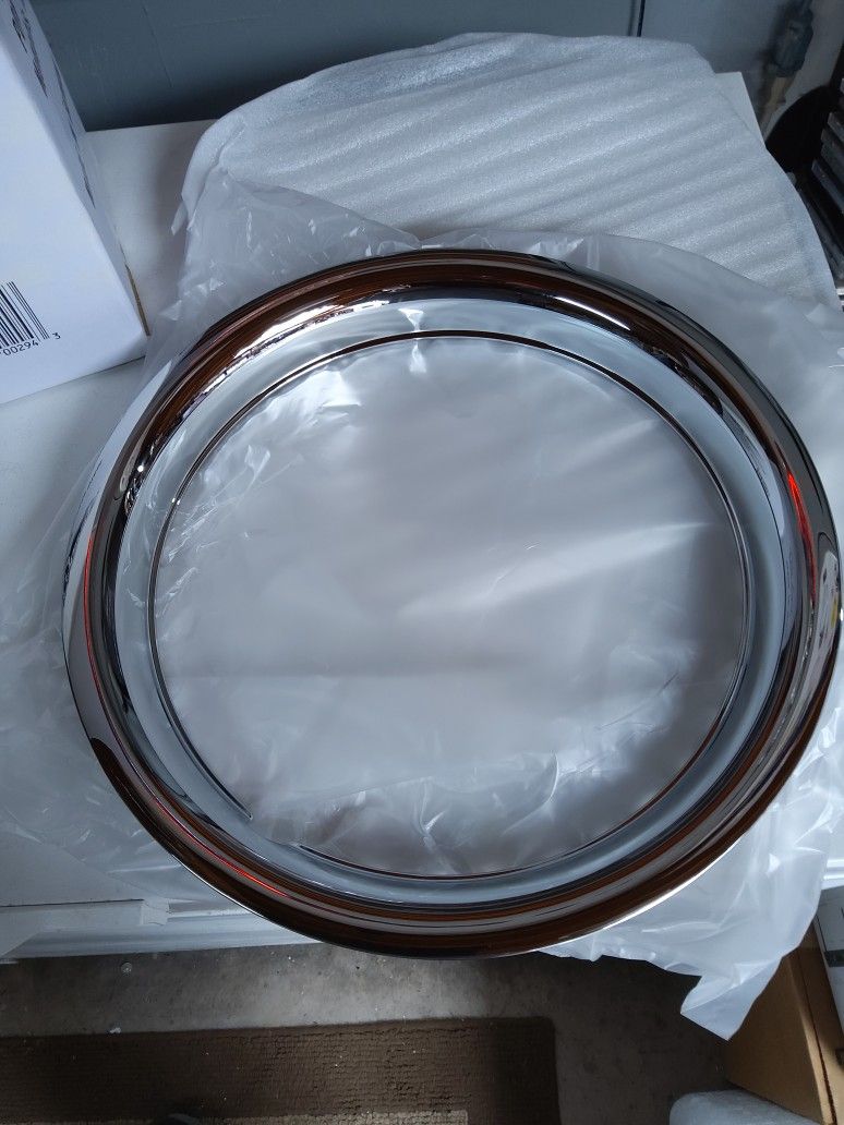 Triple Chrome Plated 14 Inch Wheel Trim Rings