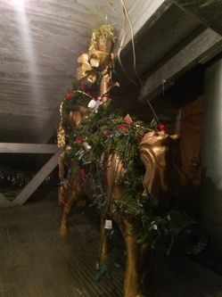 Paper Mache Carousel Horse  X Mas Decor