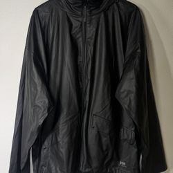 Helly Hansen Black Rain Jacket Size 2XL
