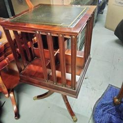 Antique Turning Table Book Case 