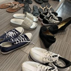Shoes Size 9 Converse, Tory Burch , Vans, Michael Kors Etc 