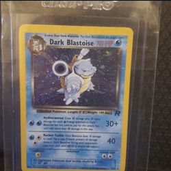 1999 Pokemon Team Rocket Dark Blastoise Card