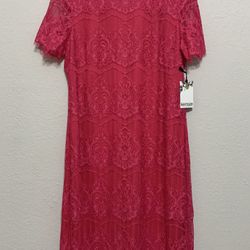 New women dress Size 12 color Fiery Pink 💞