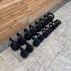 💪 Complete Kettlebell Set – Pairs from 5 lb to 50 lb – 18 Total, Total weight: 800 lb!