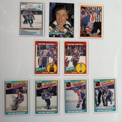 10 RARE WAYNE GRETZKY CARDS FROM THE EARLY 80s