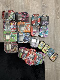 Pokémon Tin Cases. $10 For All