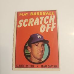 1970 Topps Baseball Scratch Off