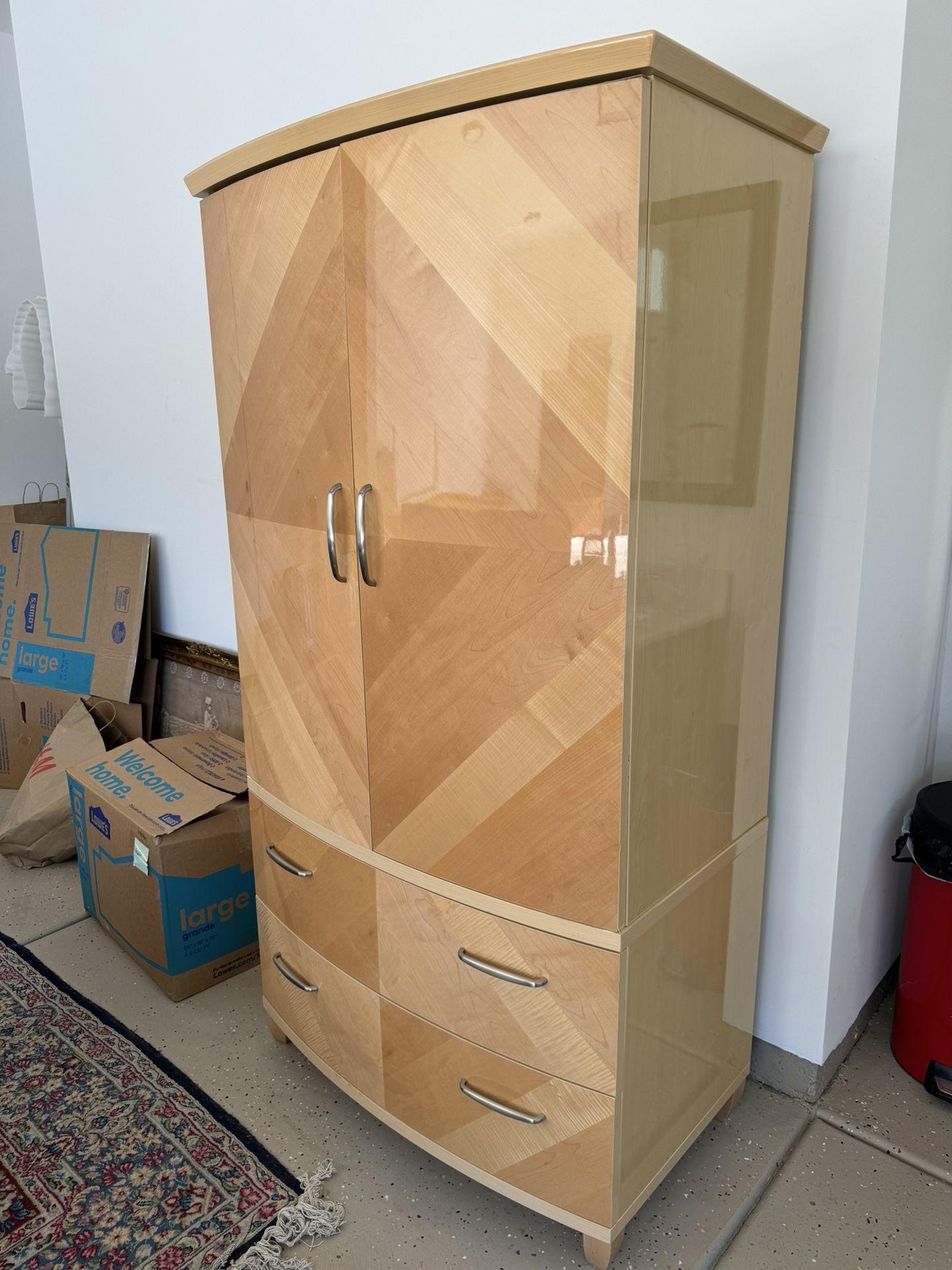 Italian Wood Armoire