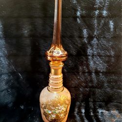 Vintage Bohemian Art Glass Decanter 