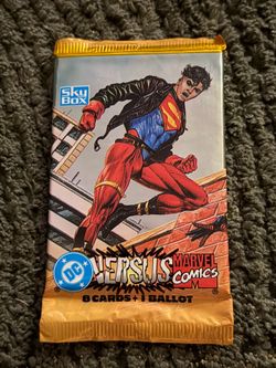 Sky Box DC Versus Marvel Comics 8 Cards 1 Ballot 1995 Unopened