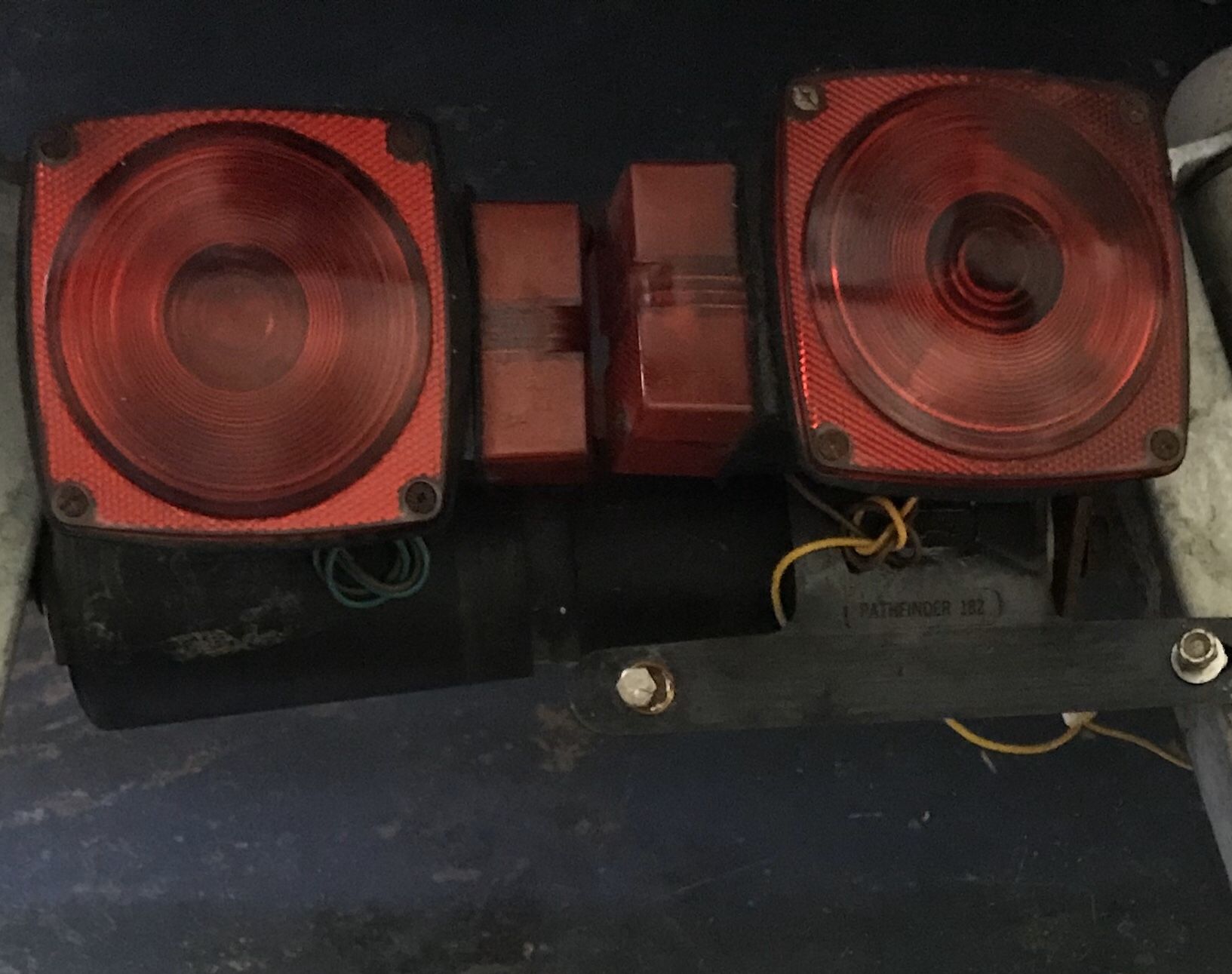 Galvanized roller guides for boat trailers , license plate holder , and