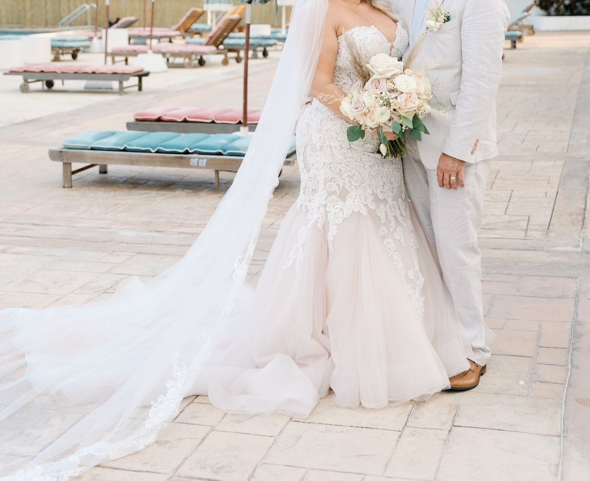 Maggie Soterro Wedding Gown & Veil