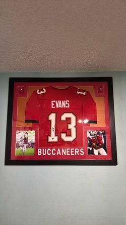 Mike evens signed jersey COA