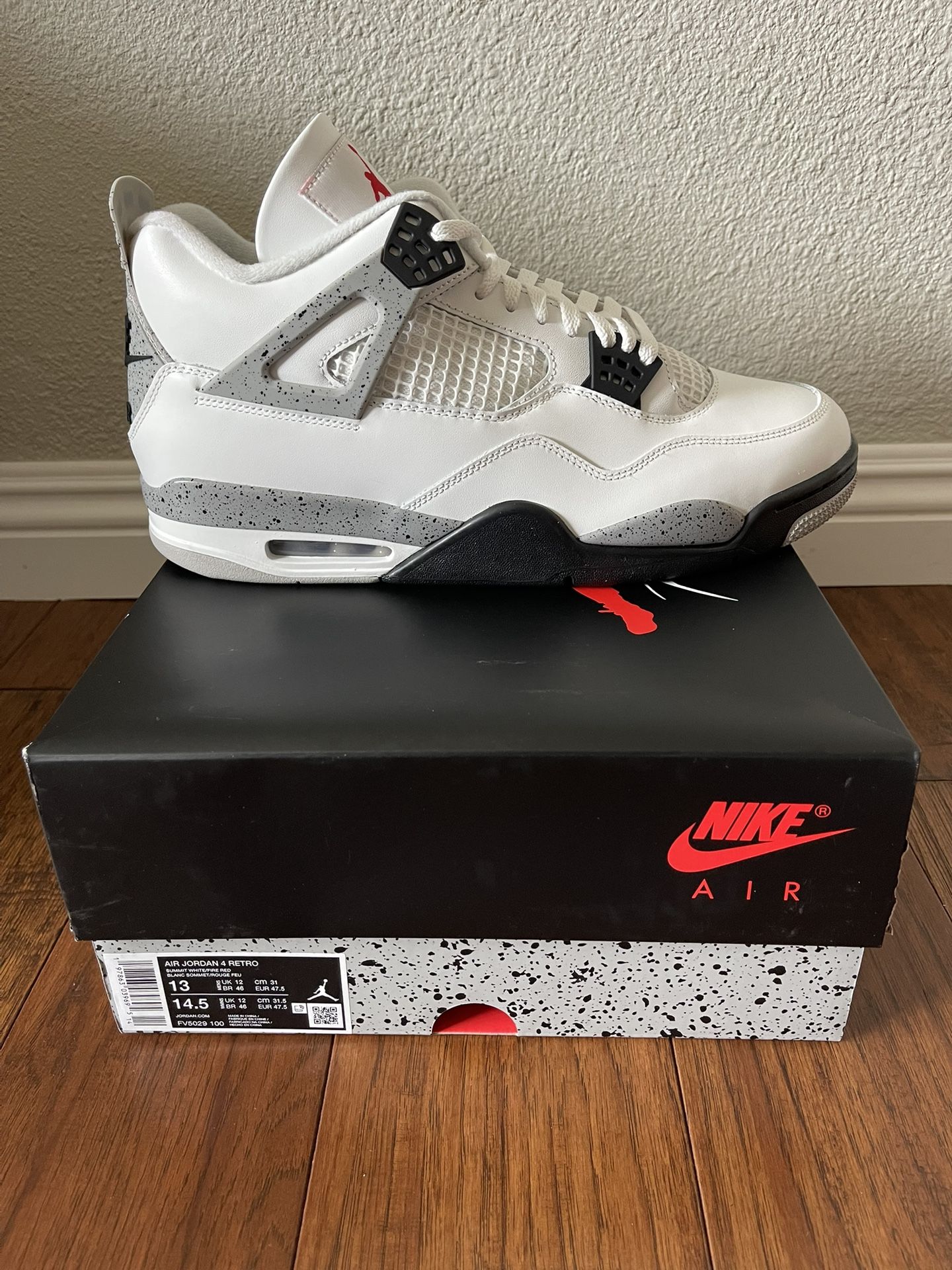 Jordan 4 White Cement Size 13 - Brand New Never Worn