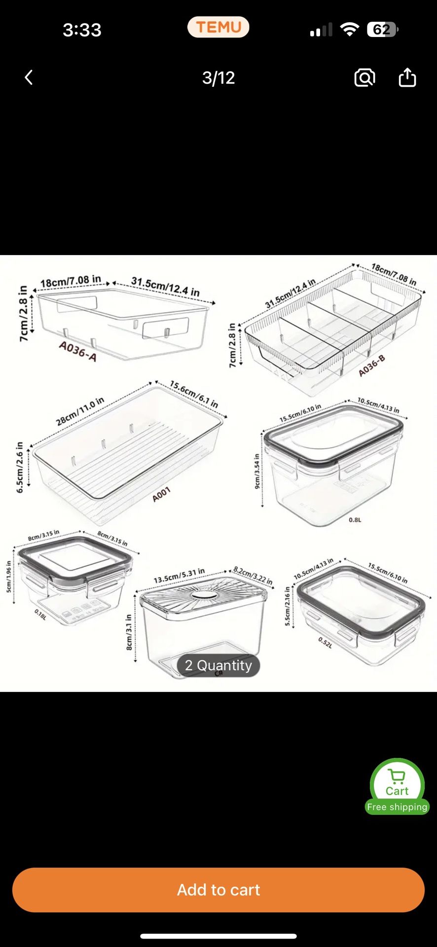 Set of 10, 18-piece pantry storage and organization, stackable refrigerator and cabinet storage boxes, kitchen storage pantry storage refrigerator sto