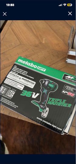 Metabo HPT 36V Cordless Impact Driver triple hammer