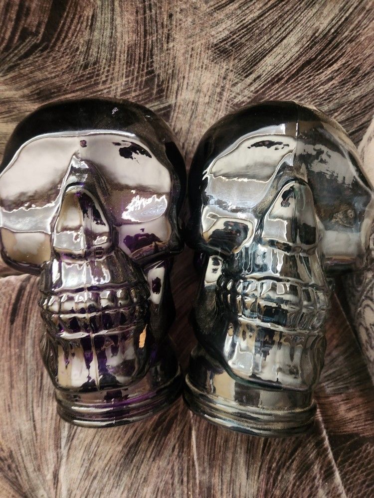 Solid Glass Decorative Skulls "These are thick glass "