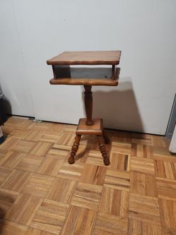Mid Century Solid Wood Telephone Table