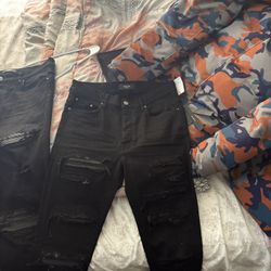 black amirr jeans 