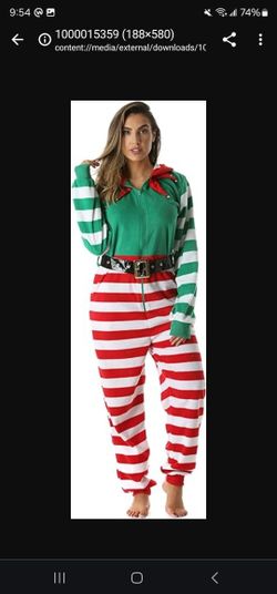 Female Xs Elf Onsie Elf Pijama Elf Onsie