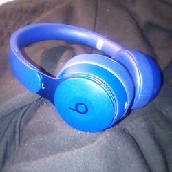 Blue Dre Beats Headphones 